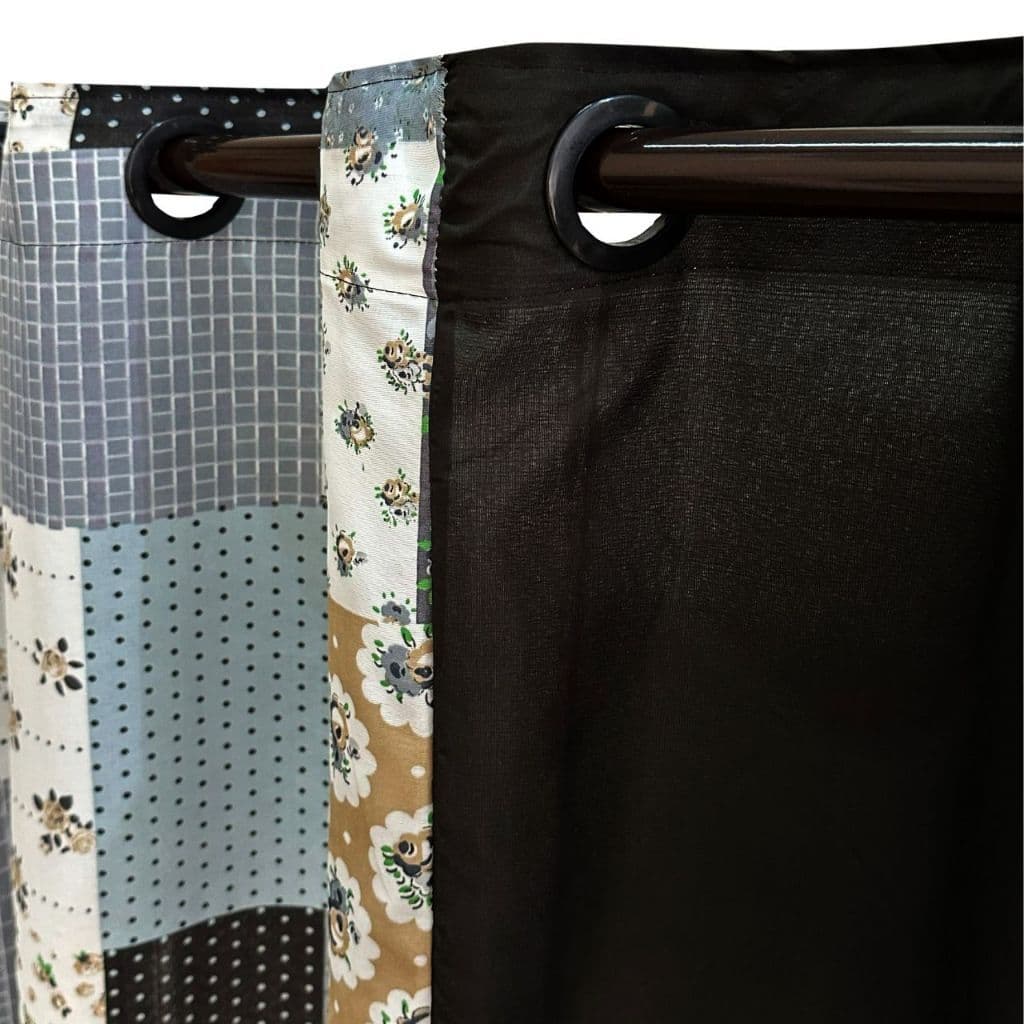 Cortina Estampada Florata 2 Metros Para Sala Quarto Ou Cozinha - ATELIE