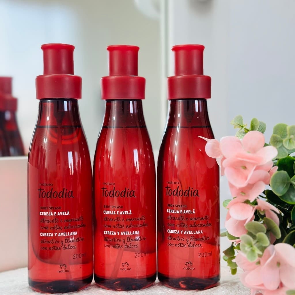 Body Splash Cereja e Avelã Tododia Natura 200ml