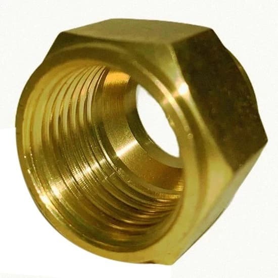 Porca Curta 1/4" Para Refrigeração