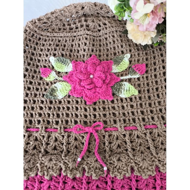 Capa de galão de água 20l de crochê/ capa para galão  de água 10l e 20l flor viciada em crochê