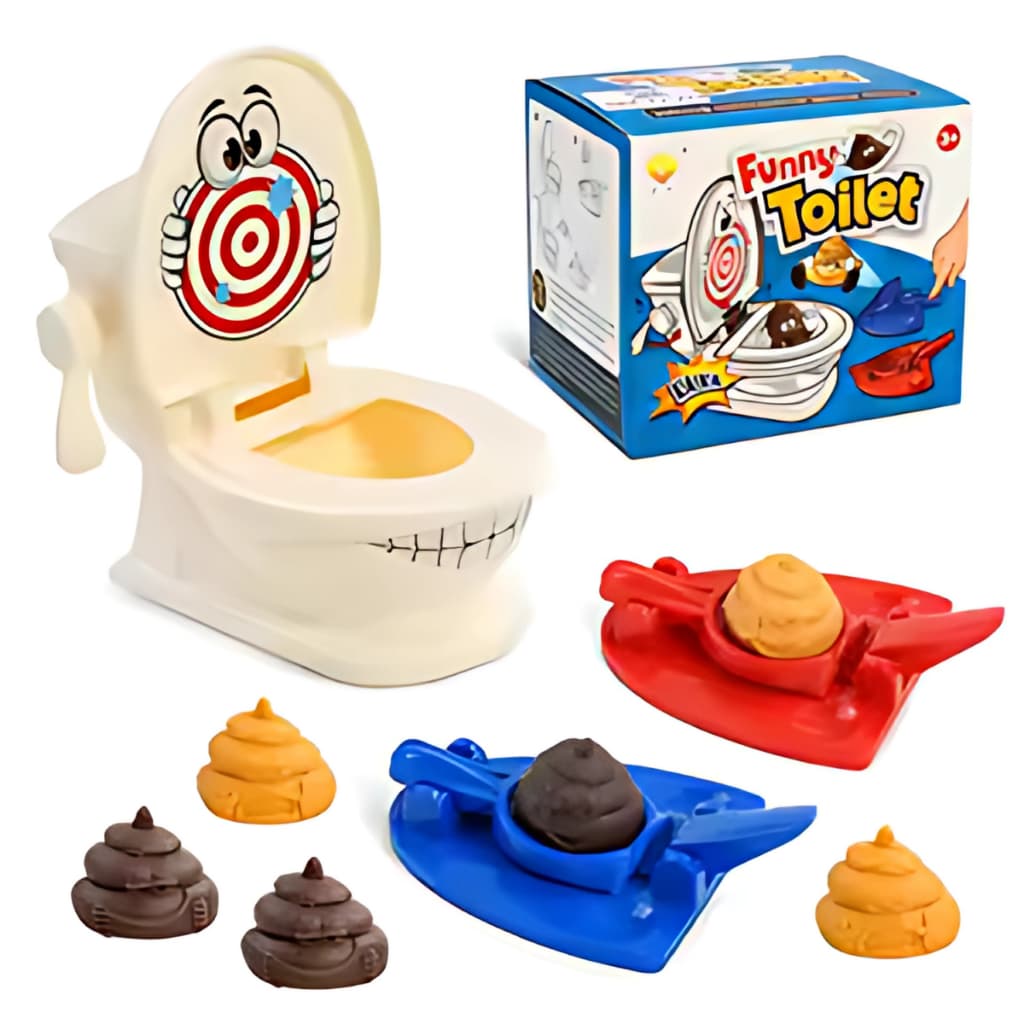 Jogo Lance Cocô No Vaso Poop Shoot Lançadores De Cocozinhos