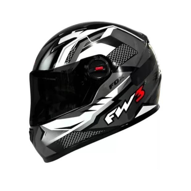 CAPACETE FW3 GTN FOX VARIAS CORES EXCLUSIVO SUPER OFERTA + VISEIRA CRISTAL