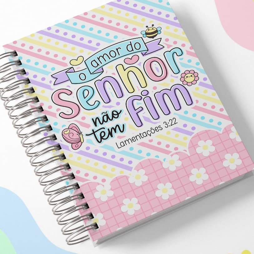 Caderno leitura da Bíblia, tempo com Deus, plantando fé, leitura da Bíblia