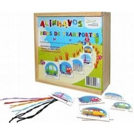 Alinhavos Meios de Transportes - ref.1138 - Fundamental Brinquedos - Brinquedos Pedagógicos