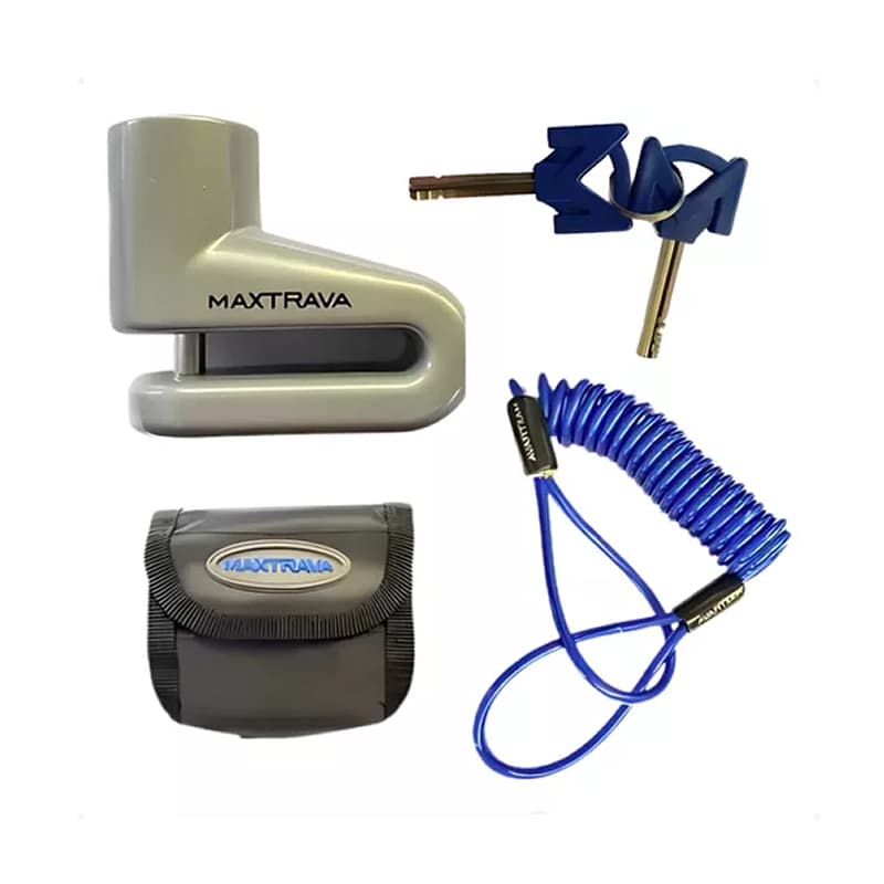 TRAVA CADEADO DE DISCO PARA MOTO 5,5MM MAXTRAVA MAX100