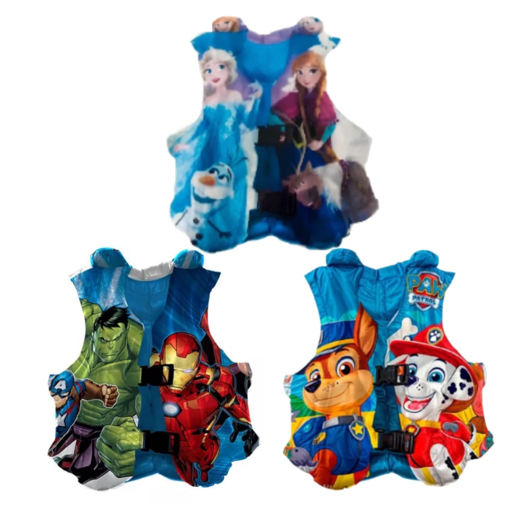 Boia Colete Inflável Infantil para Piscina – Etitoys Personagens