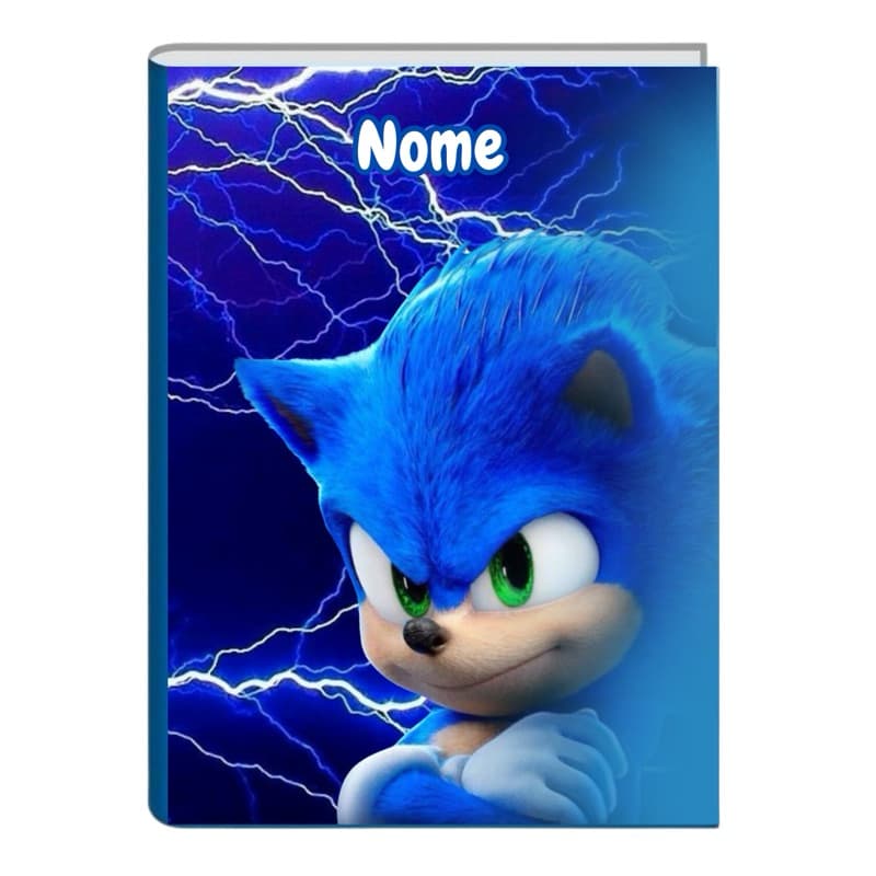 Caderno de Brochura Personalizado SONIC  - A4 GRANDE