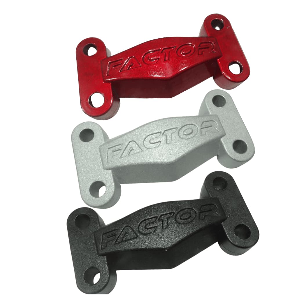 Cadeado Mesa Guidão Motos Yamaha Ybr Fazer Crosser Factor Xtz Rx Preto Vermelho Jateado