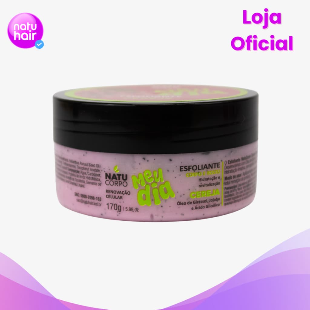 Esfoliante Cereja Natucorpo Meu Dia 170g