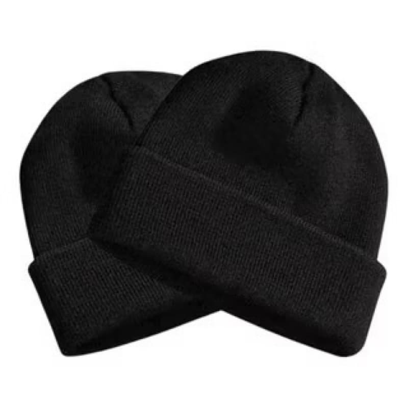 kit 2 Toucas Gorro Inverno Feminina Masculina Preto