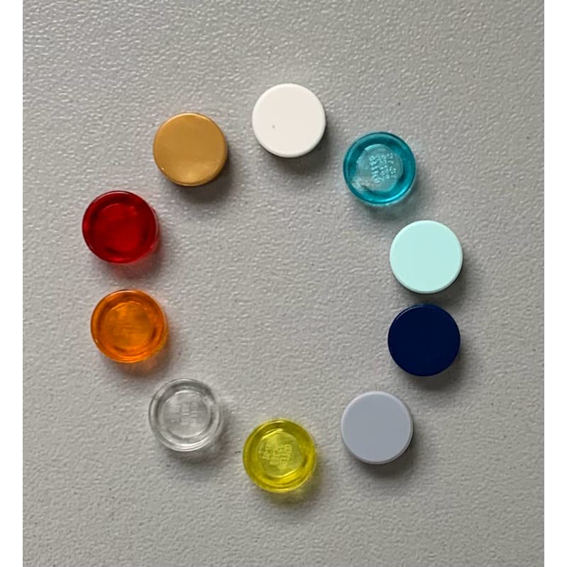 Lego Tile, Round 1x1 (modelo 98138) escolha a cor pack c/ 15 pcs Lego original