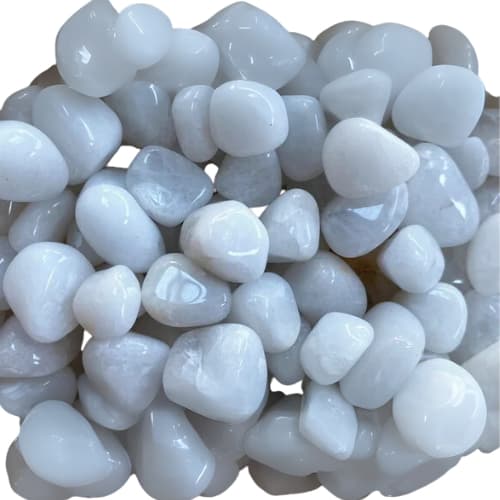 Pedra Rolada Quartzo Leitoso 1,5cm - 3cm – Paz, Clareza e Purificação