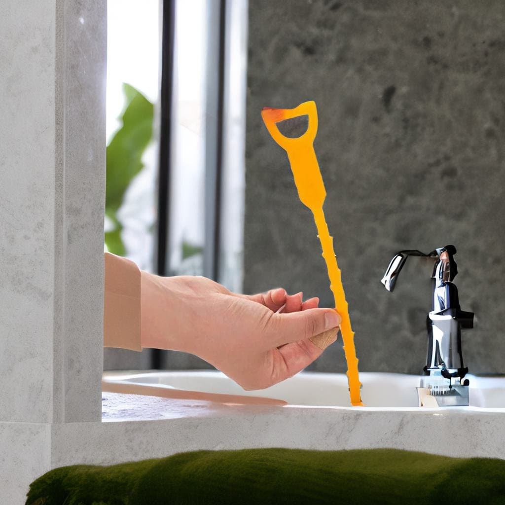 Desentupidor Coletor De Cabelos Para Pia Ralo Banheira Lavabo Plástico 51cm