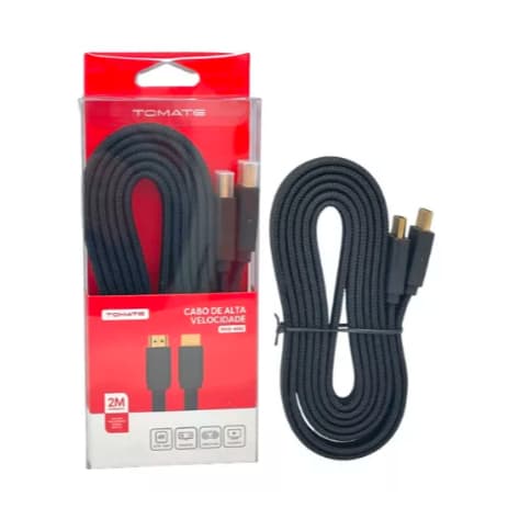 Cabo Hdmi 2 Metros / 5 Metros 4k Tomate Mhd-4005 Trama De Nylon