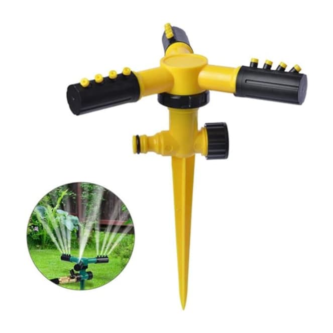 Irrigador De Jardim Giratório Aspersor 360° Para Gramados Jardins Espiga Hortas Plantação irrigação