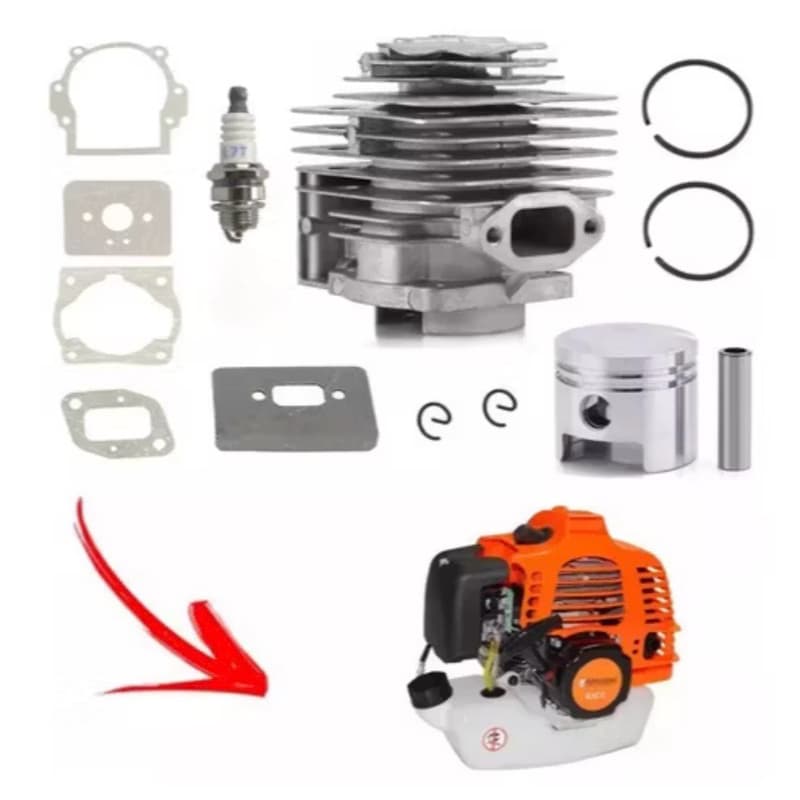Kit Cilindro Pistão Roçadeira Gasolina 63cc 44mm Nakasaki
