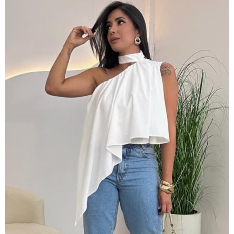 Blusa Feminina Capa Boho Chic Bata Assimétrica Multiformes Elegante Tendência 2025