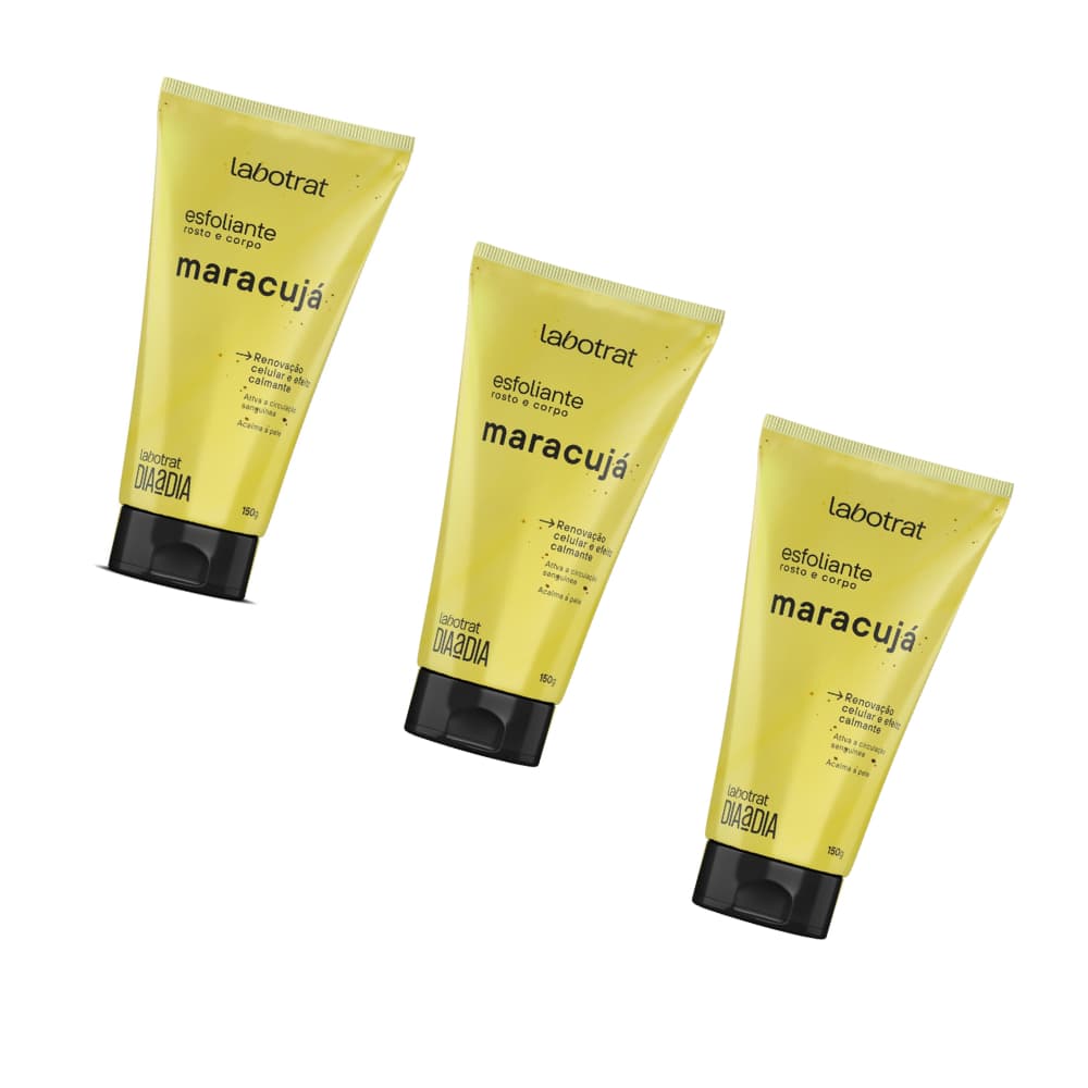 Esfoliante Facial e Corporal Labotrat Maracujá – Kit 3 para Pele Saudável