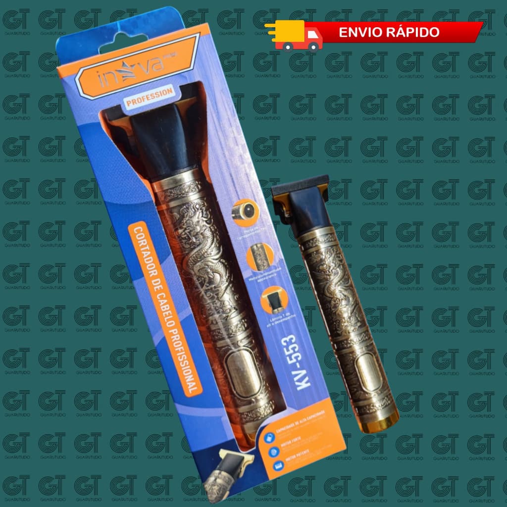Maquina de corte para cabelo ou barba Cortador de cabelo profissional dragão