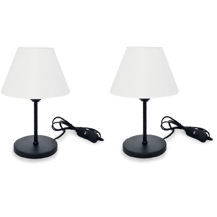 Kit 2 Abajur Luminária Alicia De Mesa Sala Quarto Escritório - Abajur Loft