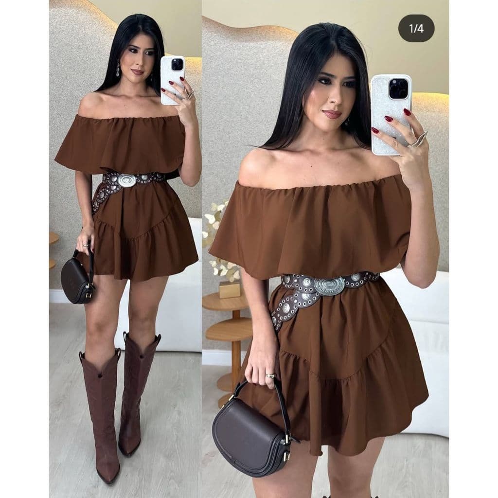 MACAQUINHO FEMININO ESTILO VESTIDO MODELO CIGANINHA SOLTINHO