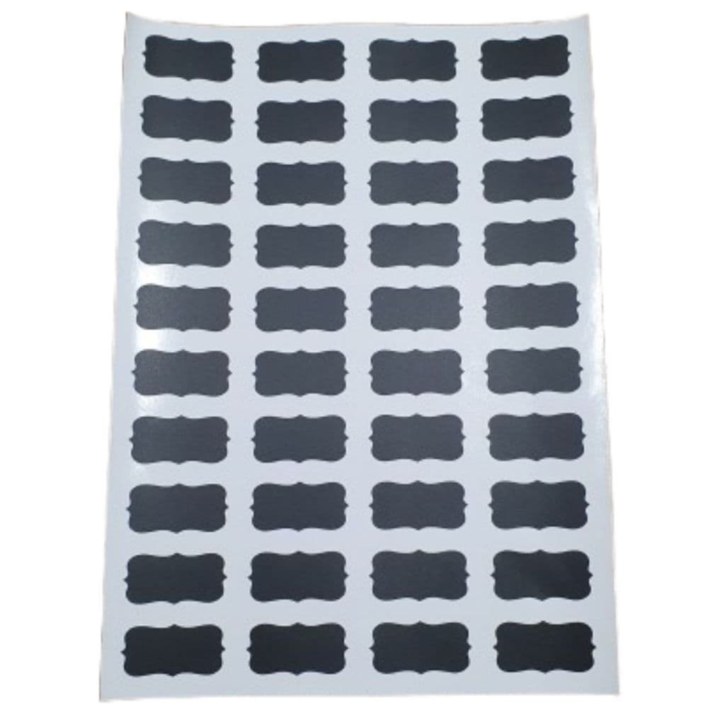 40 Etiquetas Adesivas Lousa Apagável 4x2cm para Temperos