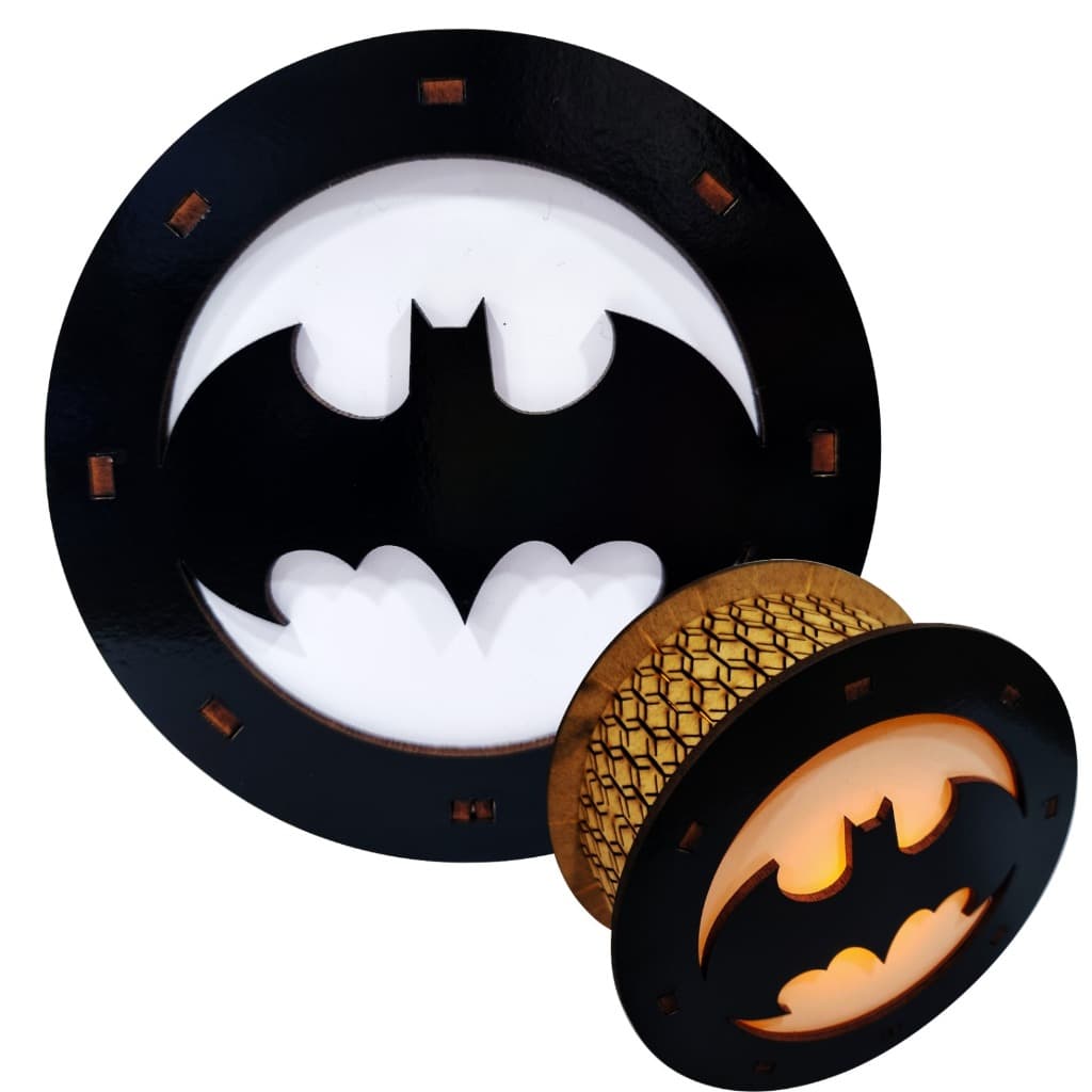 Luminária Batman, Luminária Gothan City, Luminária Morcego
