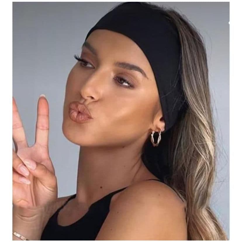 Faixa De Cabelo Tiara Elástica Esportiva Não Deslizante Respirável Para Basquetebol Yoga Fitness Running Hairband