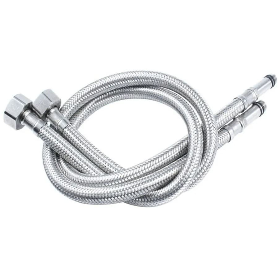 Engate Flexível Misturador Mangueira Aço Inox 80cm Par AC14 Doan