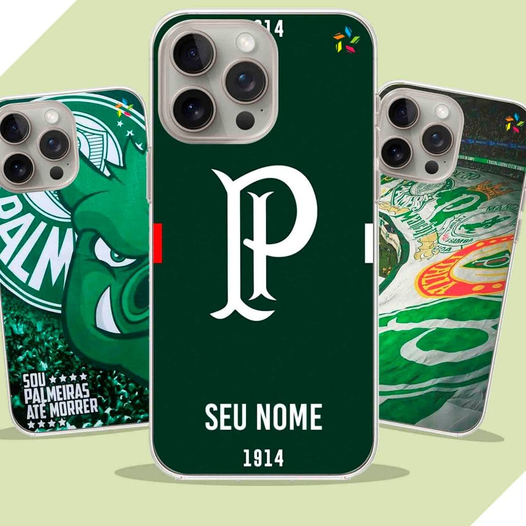 Capa Capinha personalizada para todos os aparelhos Samsung/ Iphone/ Motorola/ Xiaomi - Coleção  Torcedor Alvi-Verde