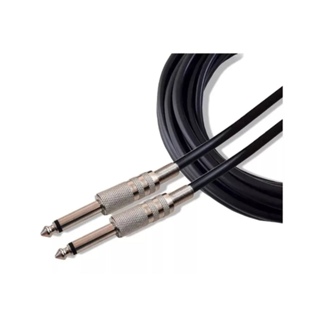 Cabo P10 Mono x P10 Mono  10m - Instrumentos e Áudio Profissional