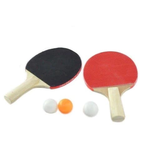 Kit Ping Pong Tênis de Mesa 2 Raquetes + 3 Bolinhas