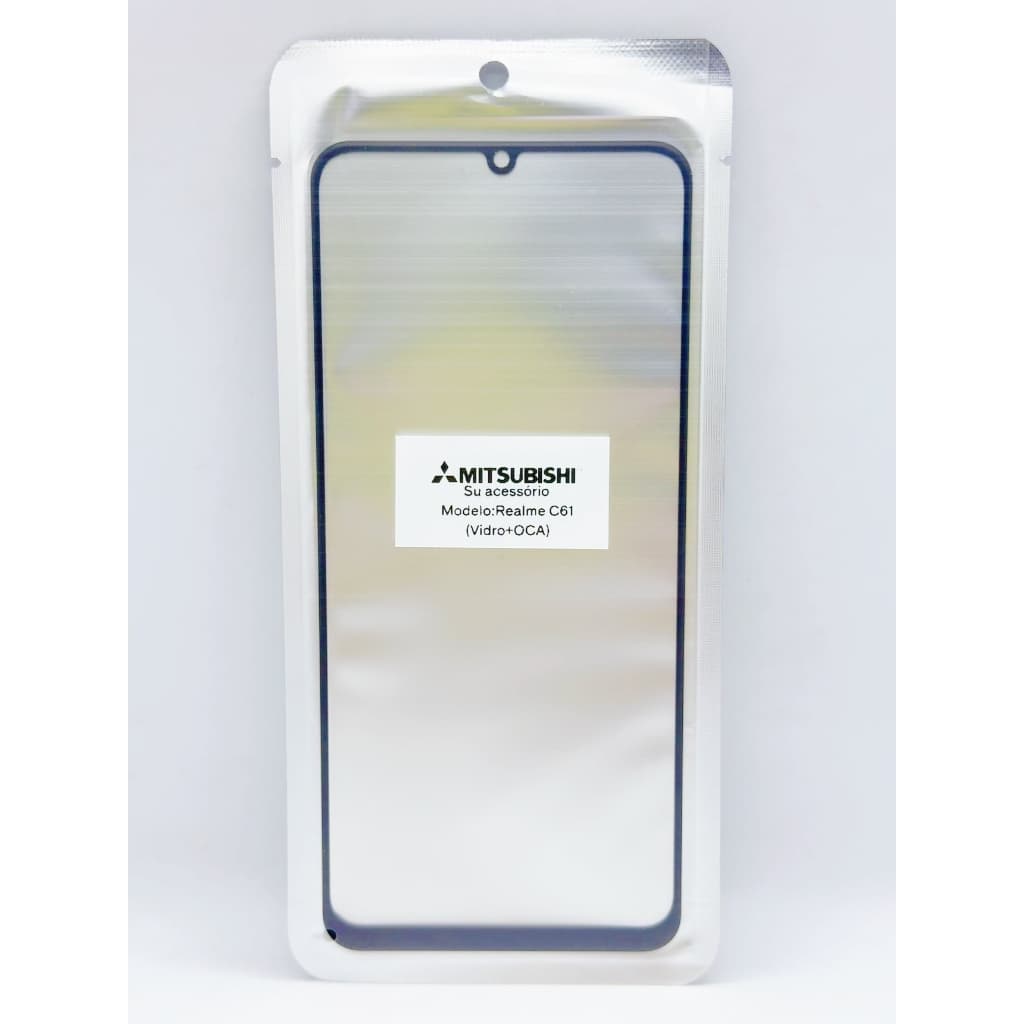 Vidro Tela Sem Touch De Realme C61/C63(Vidro+OCA)(Somente Vidro Frente Tela De Celular)