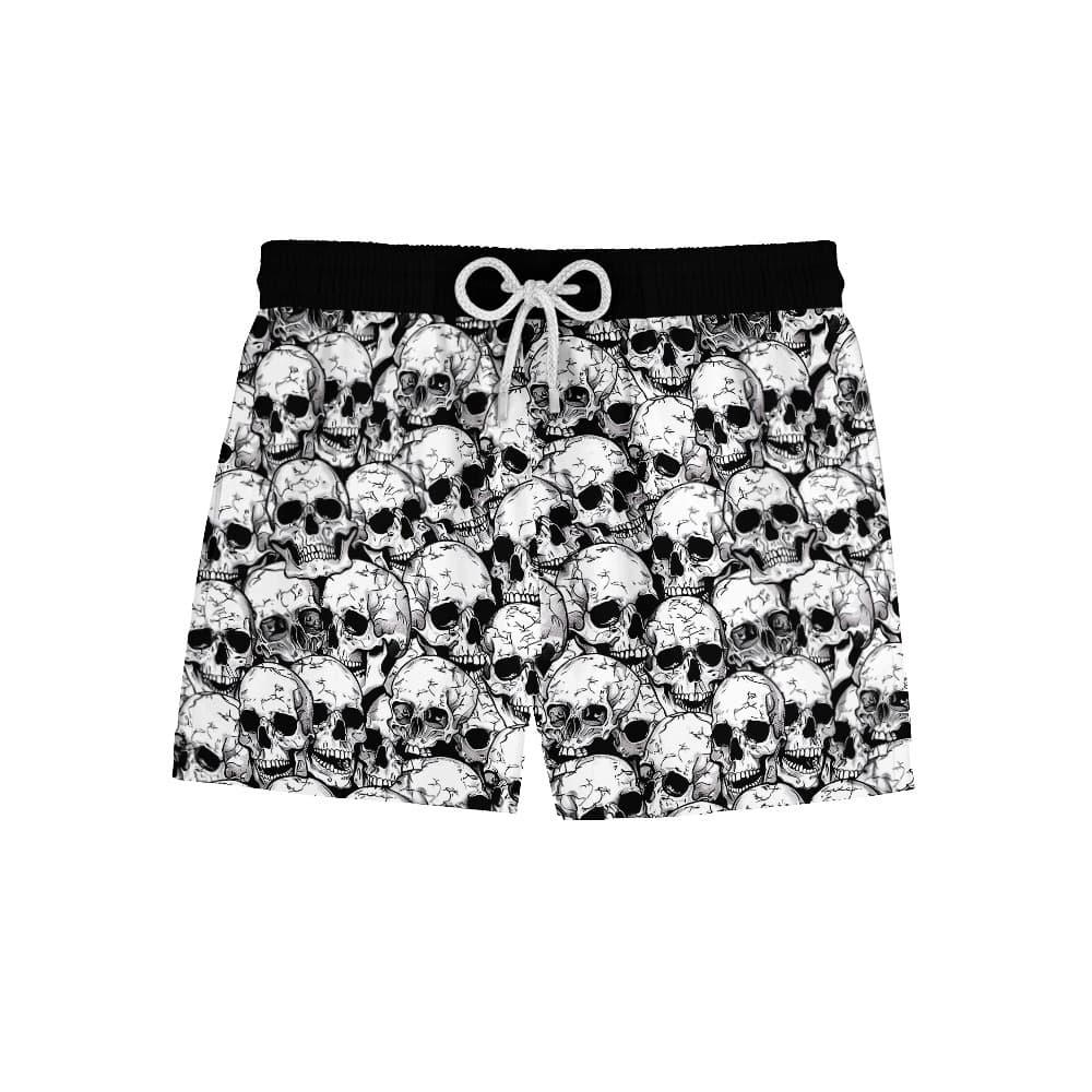 Short Bermuda Praia Verão Carnaval Masculino Caveiras Rock Punk REF 679 Home Custom