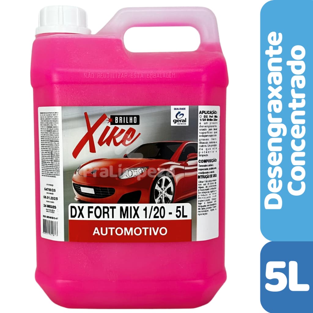 Solupan Desengraxante Automotivo 5L Concentrado 1:20 Limpeza Pesada DX Limpa Chassi Motor Remove Graxa