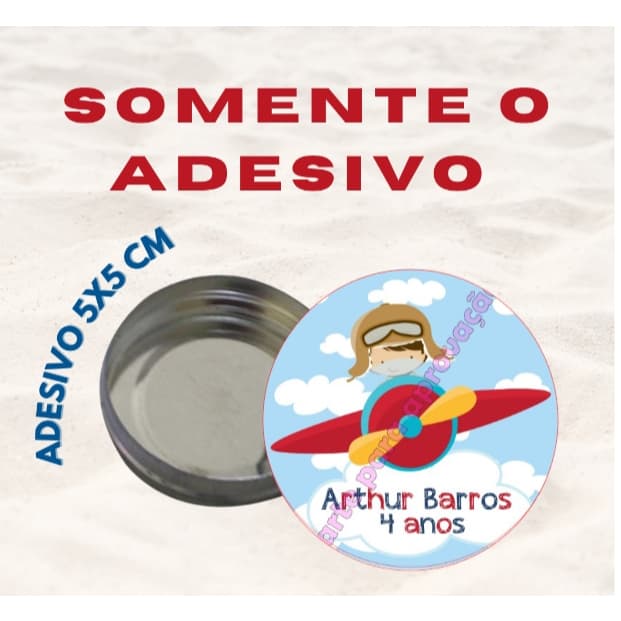 Adesivos Personalizados festa aniversario aviador 5x5cm  fazemos qualquer temas