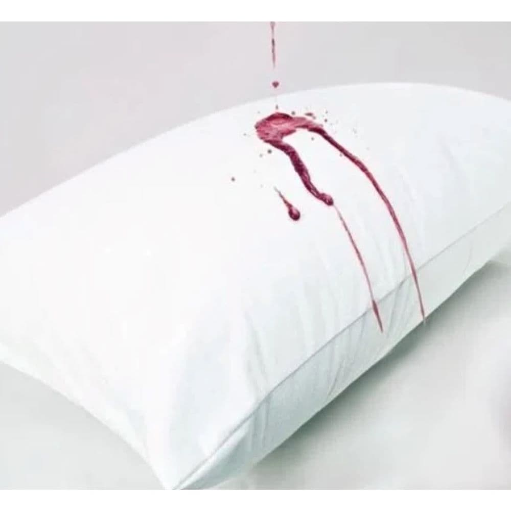 Kit C/ 5 Capa IMPERMEÁVEL De Travesseiro Branco 70x50 c/ zíper anti-ácaro
