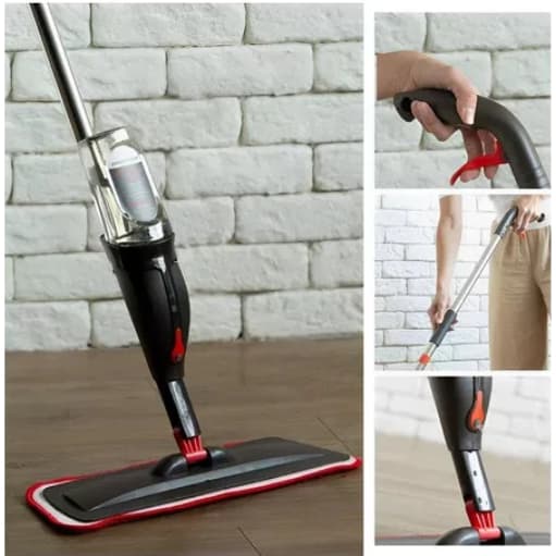 Mop Spray Cabo Reservatório 380ml Limpeza Rápida Eficiente Casa Uso Geral imperdível Moderna Prática