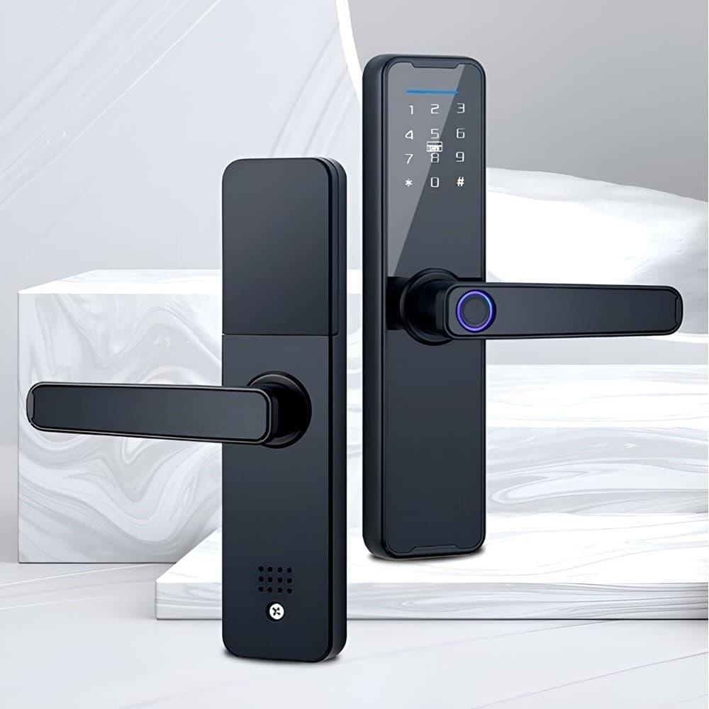Fechadura Digital Eletrônica Biometria Inteligente Wi-Fi  Touch Senha Cartão Tag e Chave