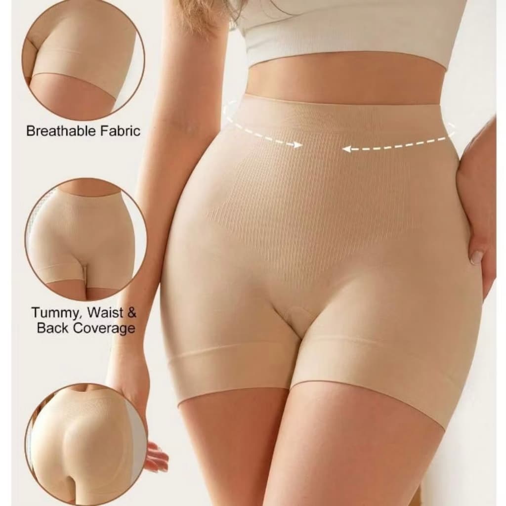 Cinta Short Modeladora Compressão Empina Bumbum Feminina COS 10 CM COR LISA
