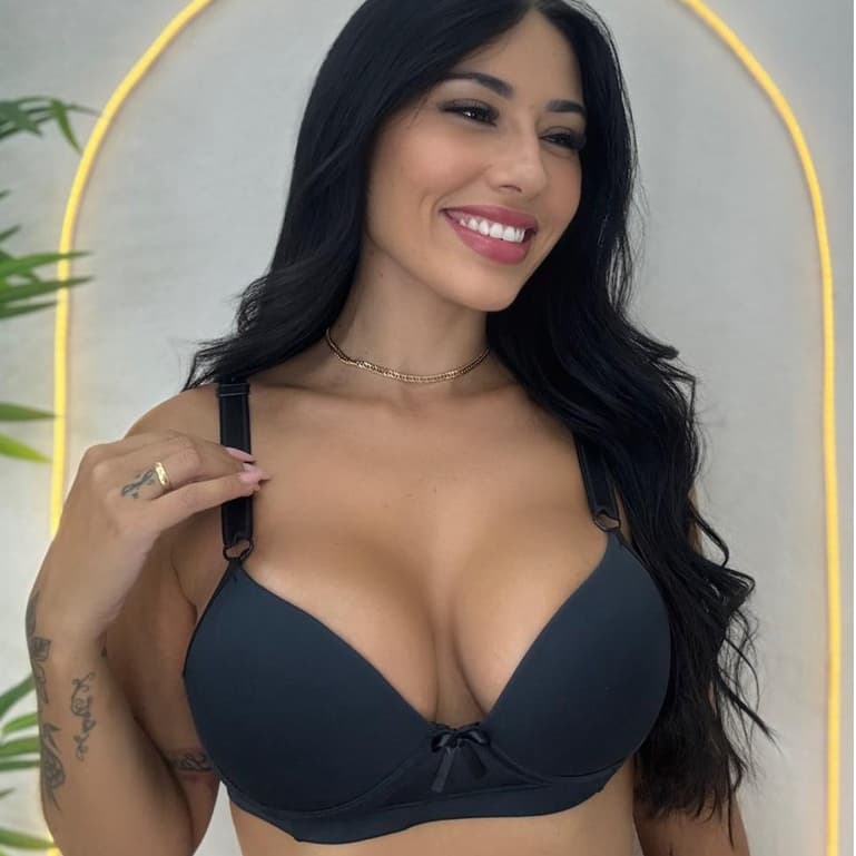 Kit 2 Sutiã Feminino Alça Reforçada Com Bojo Liso Básico Com Aro Confortável