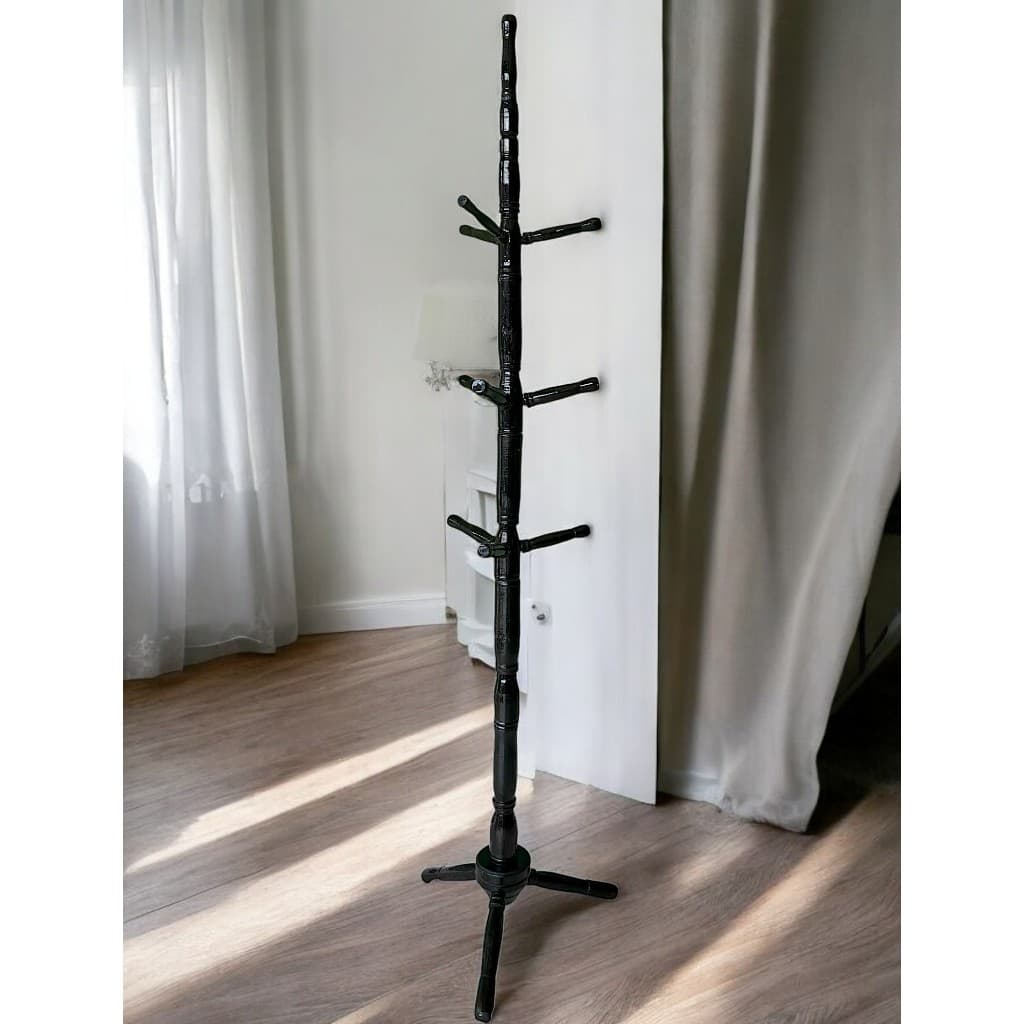 Cabideiro de Chão PRETO Mancebo Arara De Roupas 10 Ganchos Madeira Cabide organizador roupa cores