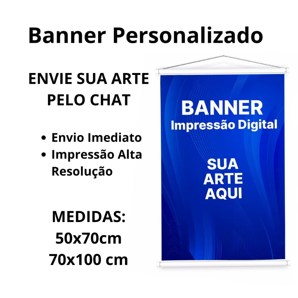 Banner Grande Personalizado com Foto Arte Logo Ideal para Qualquer Evento