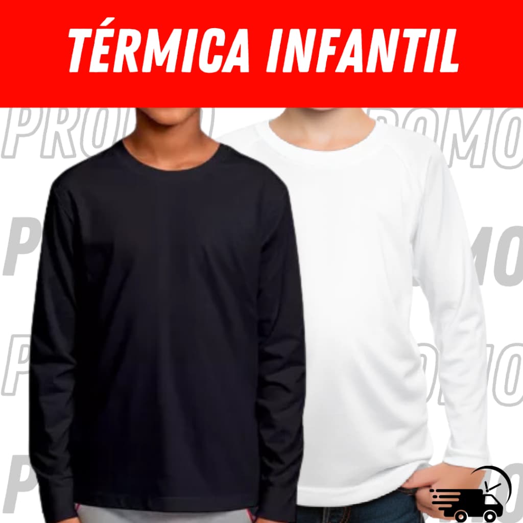 Camisa infantil  termica UV proteção solar UV 50+