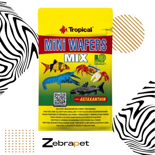 Ração Tropical Mini Wafers Mix - Peixes de Fundo e Crustáceos
