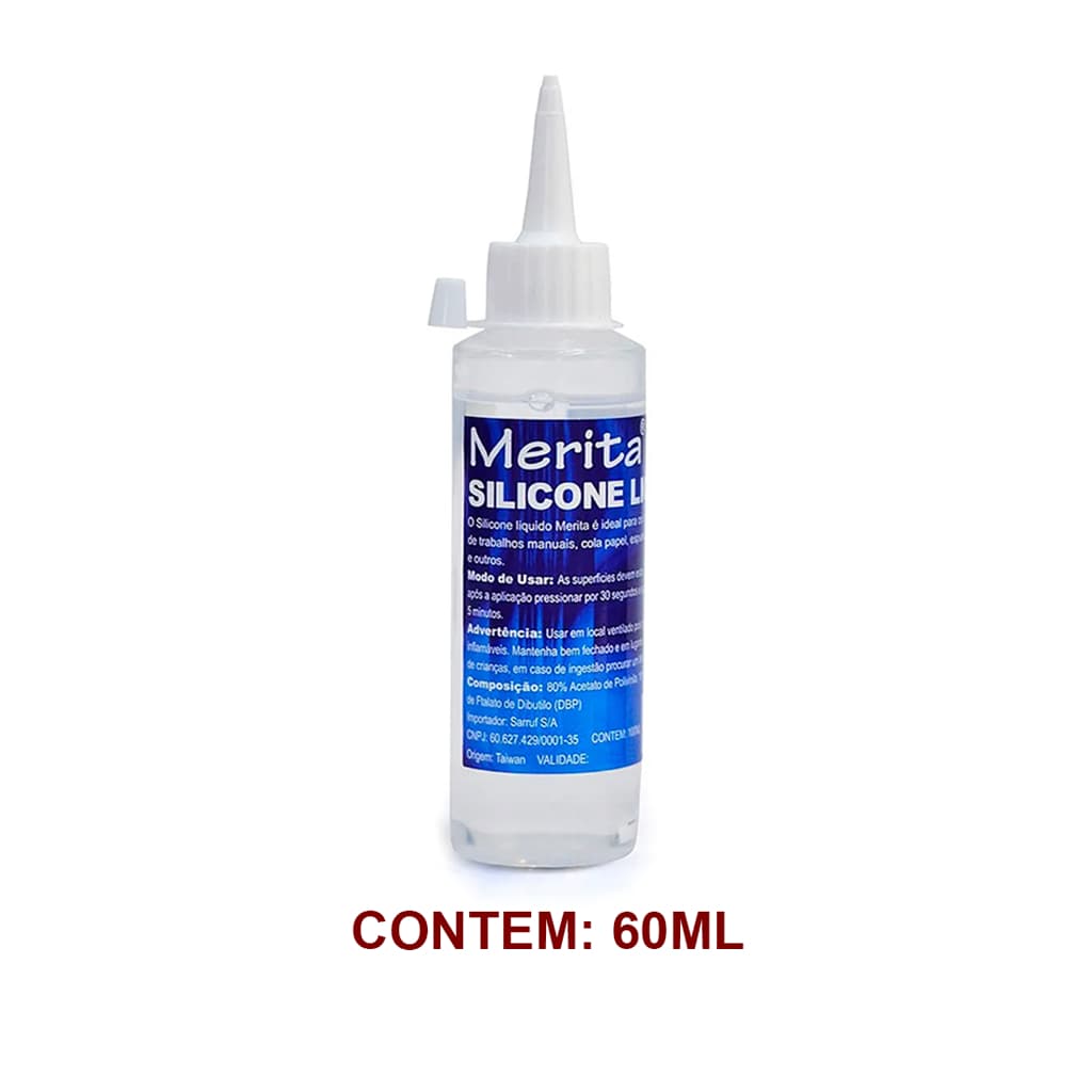 Cola de Silicone Líquida para Artesanato Merita 60ML