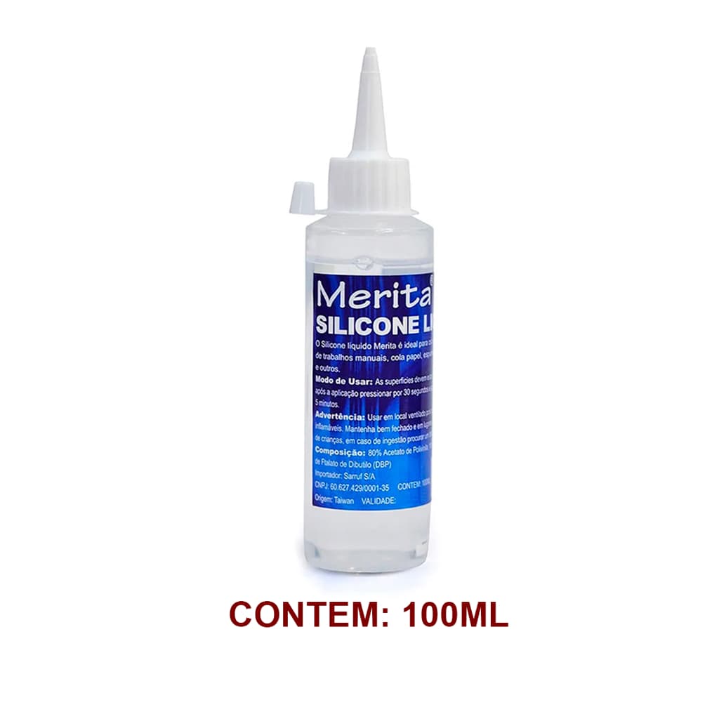 Cola de Silicone Líquida para Artesanato Merita 100ML