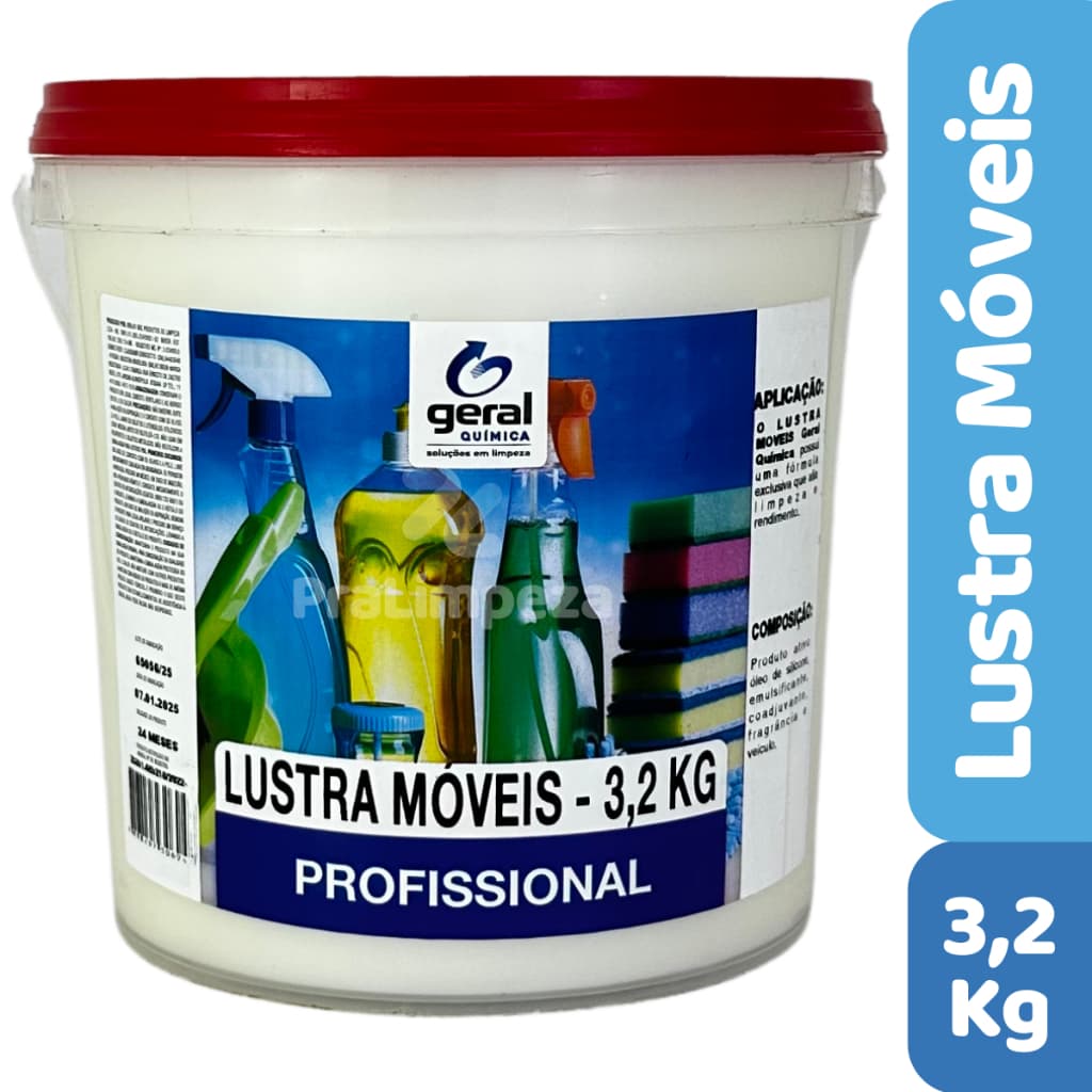 Lustra Móveis Profissional 3x1 Brilho Perfuma Protege 3,2Kg