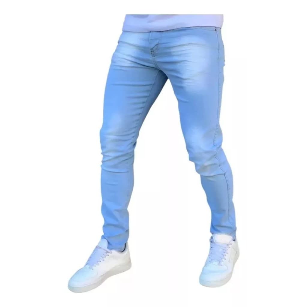 Calça Jeans Masculina Tradicional Básica Casual Moda Islim  promoçao