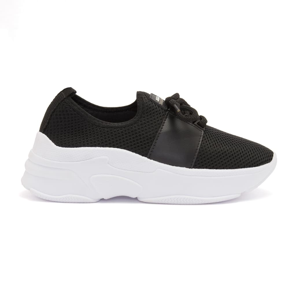Tênis Feminino Academia Corrida Caminhada Casual Preto Correr Sapato Macio Confortável